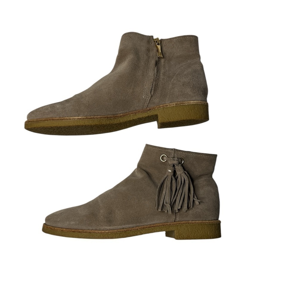 Kate Spade Suede Tassel Ankle Boots Women's Size 7.5